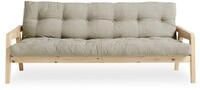 Karup Design Schlafsofa "Grab, inkl. Futonmatratze - aus massivem Kieferholz, 130x190
