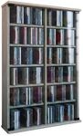 VCM Media-Regal "Holz CD DVD Stand Regal Schrank Roma Glast&uuml;r" 1 Stk. tlg.