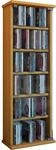 VCM Media-Regal "Holz CD DVD Stand Regal Schrank Vetro Glast&uuml;r" 1 Stk. tlg.