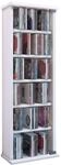 VCM Media-Regal "Holz CD DVD Stand Regal Schrank Vetro Glast&uuml;r" 1 Stk. tlg.