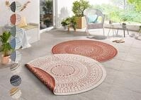 HANSE Home Teppich "Porto Wendeteppich" rund 5 mm H&ouml;he In-& Outdoor, Wetterfest,
