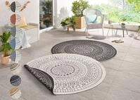 HANSE Home Teppich "Porto Wendeteppich" rund 5 mm H&ouml;he In-& Outdoor, Wetterfest,