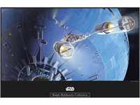 Komar Poster "Star Wars Classic RMQ Death Star Attack", Star Wars, (1 St.),