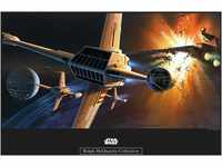 Komar Poster "Star Wars Classic RMQ Endor Orbit War", Star Wars, (1 St.)