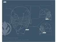 Komar Poster "Star Wars EP9 Blueprint Kylo Helmet", Star Wars, (1 St.)
