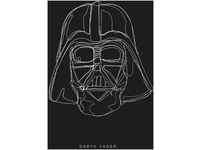 Komar Poster "Star Wars Lines Dark Side Vader", Star Wars, (1 St.), Kinderzimmer,