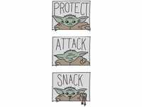 Komar Wandbild "Mandalorian The Child Protect Attack Snack", Disney-Star Wars,...