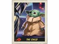 Komar Wandbild "Mandalorian The Child Trading Card", Disney-Star Wars, (1 St.),