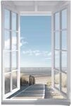 Reinders Poster "Poster Fensterblick Nordsee" Meer 1 Stk. tlg.