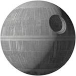 Komar Vliestapete "Selbstklebende Vlies - Star Wars XXL Death Star - Gr&ouml;&szlig;e 127 x