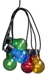 KONSTSMIDE LED-Lichterkette "Party-Lichterkette aussen", schwarz, Dioden 10 Stk.,