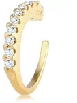 Single-Ohrhaken ELLI "Earcuff Zirkona Kristalle Trend Single 925 Silber", gold,
