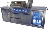 Buschbeck Outdoor-K&uuml;che ""Oxford" mit Gasgrill und K&uuml;hlschrank" BxTxH: 245x60x119