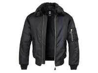 Winterjacke BRANDIT "Brandit Herren MA2 Jacket Fur Collar" Gr. 4XL, schwarz (black)