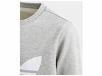 Sweatshirt ADIDAS ORIGINALS "TREFOIL CREW" Gr. 158, grau (medium grey heather)...