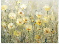 Glasbild ARTLAND "Sommer in voller Blüte I" Bilder Gr. B/H: 60 cm x 45 cm,...