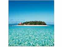 Artland Glasbild "Verblüffende Fiji Insel und klares Meer", Gewässer, (1...