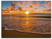 Artland Wandbild "Sonnenuntergang am Strand", Sonnenaufgang & -untergang, (1...