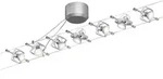 PAULMANN LED Deckenleuchte "Mac II", grau (chromfarben), 7, 1 Stk., Leuchten, GU 5,3,