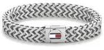Armband TOMMY HILFIGER "Schmuck Edelstahl Armschmuck", wei&szlig; (edelstahlfarben,