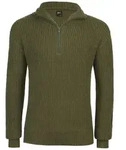 Kapuzenpullover BRANDIT "Pullover Troyer", Gr. XXL, gr&uuml;n (oliv), Obermaterial: 100%
