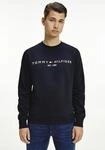 Tommy Hilfiger Sweatshirt "TOMMY LOGO", unifarben, casual, regular fit, Baumwollmix,