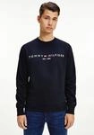 Sweatshirt TOMMY HILFIGER "TOMMY LOGO", Herren, Gr. XXL (56), blau (desert sky),