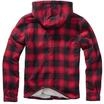 Anorak BRANDIT "Brandit Herren Lumberjacket Hooded", Herren, Gr. M, rot, schwarz,