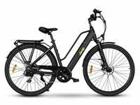 E-Bike JEEP E-BIKES "TLR 7010" E-Bikes Gr. 48 cm, 28 Zoll (71,12 cm), schwarz E-Bikes