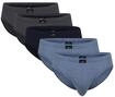 Slip G&Ouml;TZBURG "Slip 5er Pack", Herren, Gr. XXL, blau (blau, grau), Obermaterial: