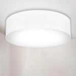 B.K.LICHT LED Deckenleuchte, wei&szlig;, 2, &Oslash; 38cm H: 10cm, 1 Stk., Leuchten,