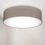 B.K.LICHT LED Deckenleuchte, grau (taupe), 2, &Oslash; 38cm H: 10cm, 1 Stk., Leuchten,