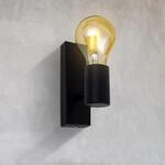 B.K.LICHT LED Wandleuchte, schwarz, 1, H: 11cm, Leuchten, Retro Wandlampe Vintage