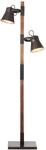 BRILLIANT Tischleuchte "Plow", schwarz (schwarz stahl, holz), 2, H: 153,5cm, 1 Stk.,