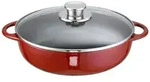 Bratpfanne SCHULTE-UFER "Rustika", rot, &Oslash;:28cm, Pfannen, Bratpfanne, Induktion