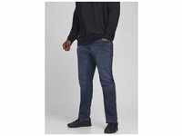Slim-fit-Jeans JACK & JONES PLUSSIZE "GLENN ORIGINAL" Gr. 42, Länge 34, blau (denim,