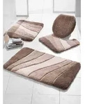 Badematte KLEINE WOLKE Gr. 1, grau (taupe), rechteckig (60cm x 100cm )...