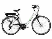 E-Bike ZÜNDAPP "Z503" E-Bikes Gr. 49 cm, 28 Zoll (71,12 cm), weiß (grün, weiß)