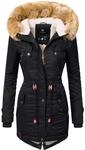 Navahoo Wintermantel "La Viva" hochwertiger Winterparka mit gro&szlig;em Kunstfell