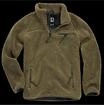 Sweatjacke BRANDIT "Brandit Herren Teddyfleece Troyer", Damen, Gr. M, olive, 100%