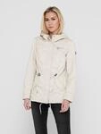 Parka ONLY "ONLLORCA CANVAS PARKA CC OTW", Damen, Gr. S, gelb (moonbeam), Web,