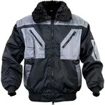 Arbeitsjacke CRAFTLAND "Piloten", Gr. S, schwarz, grau, Obermaterial: 100% Polyester