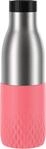 Emsa Trinkflasche "Bludrop Sleeve" Edelstahl/Silikon, Quick-Press, 12h warm/24h k&uuml;hl