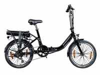 E-Bike ZÜNDAPP "Z110" E-Bikes Gr. 33 cm, 20 Zoll (50,80 cm), schwarz E-Bikes