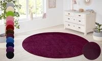 HANSE Home Teppich "Shashi" rund 8,5 mm H&ouml;he Kurzflor, Unifarben, Teppich, Weich,