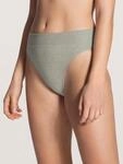 Slip CALIDA "Elastic", Damen, Gr. M (44/46), grau, Single Jersey, Obermaterial: 94%