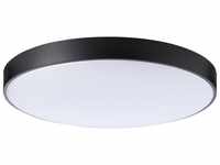 LED Deckenleuchte BRILLIANT "Slimline" Lampen Gr. Ø 78 cm Höhe: 8 cm, schwarz-weiß