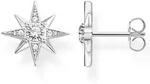 Paar Ohrstecker THOMAS SABO "Stern silber", bunt (silberfarben, wei&szlig;,