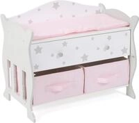 Puppenwickeltisch CHIC2000 "Stars Grey", grau (stars grau), Puppenm&ouml;bel,