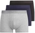 Boxershorts OLYMP, Herren, Gr. XL, 3 Stk., blau (marine grau schwarz), Obermaterial: